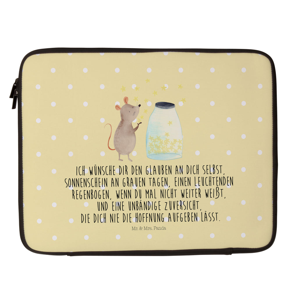 Notebook Tasche Maus Sterne Maus, Sterne, Wunsch,Kind, Taufe, Taufgeschenk, Geburt, Schwangerschaft, erstes Kind, Kindergeburtstag, Geburtstag, Hoffnung, Träume Notebook Tasche, Laptop, Computertasche, Tasche, Schutzhülle  süße Tiermotive, gute Laune, lustige Sprüche, Tiere