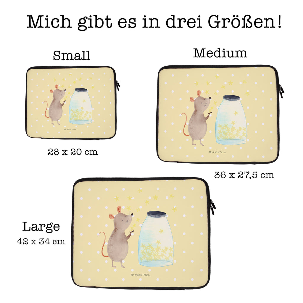 Notebook Tasche Maus Sterne Maus, Sterne, Wunsch,Kind, Taufe, Taufgeschenk, Geburt, Schwangerschaft, erstes Kind, Kindergeburtstag, Geburtstag, Hoffnung, Träume Notebook Tasche, Laptop, Computertasche, Tasche, Schutzhülle  süße Tiermotive, gute Laune, lustige Sprüche, Tiere