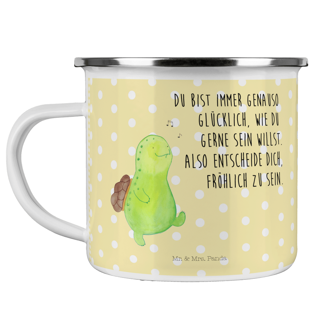 Camping Emaille Tasse Schildkröte pfeift Schildkröte, Schildi, Schildkröten, fröhlich, Glück, Motivation, Lebensfreude, Depression, Trennung, Neuanfang Campingtasse, Trinkbecher, Metalltasse, Outdoor Tasse, Emaille Trinkbecher, Blechtasse Outdoor, Emaille Campingbecher, Edelstahl Trinkbecher, Metalltasse für Camping, Kaffee Blechtasse, Camping Tasse Metall  Schildkröte