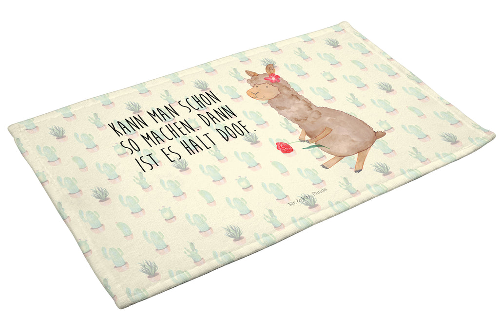 Handtuch Alpaka Blume