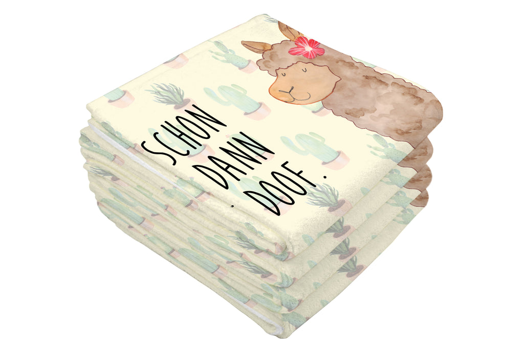 Handtuch Alpaka Blume