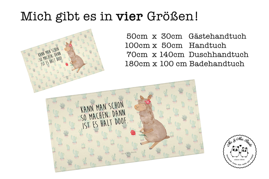 Handtuch Alpaka Blume