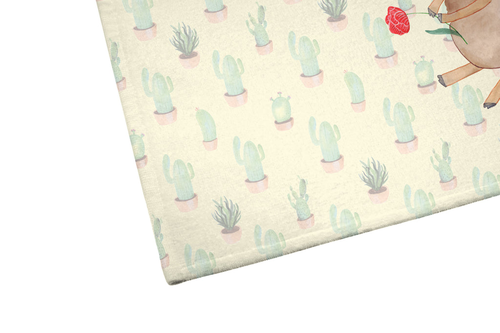 Handtuch Alpaka Blume