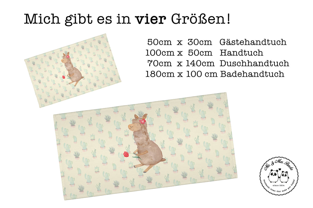 Handtuch Alpaka Blume