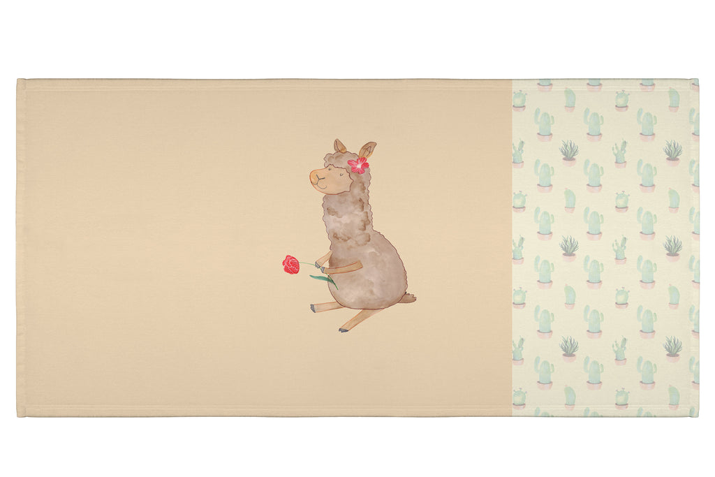 Handtuch Alpaka Blume