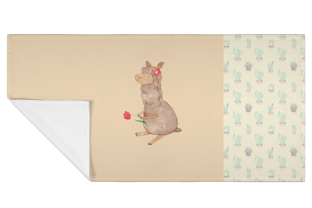 Handtuch Alpaka Blume