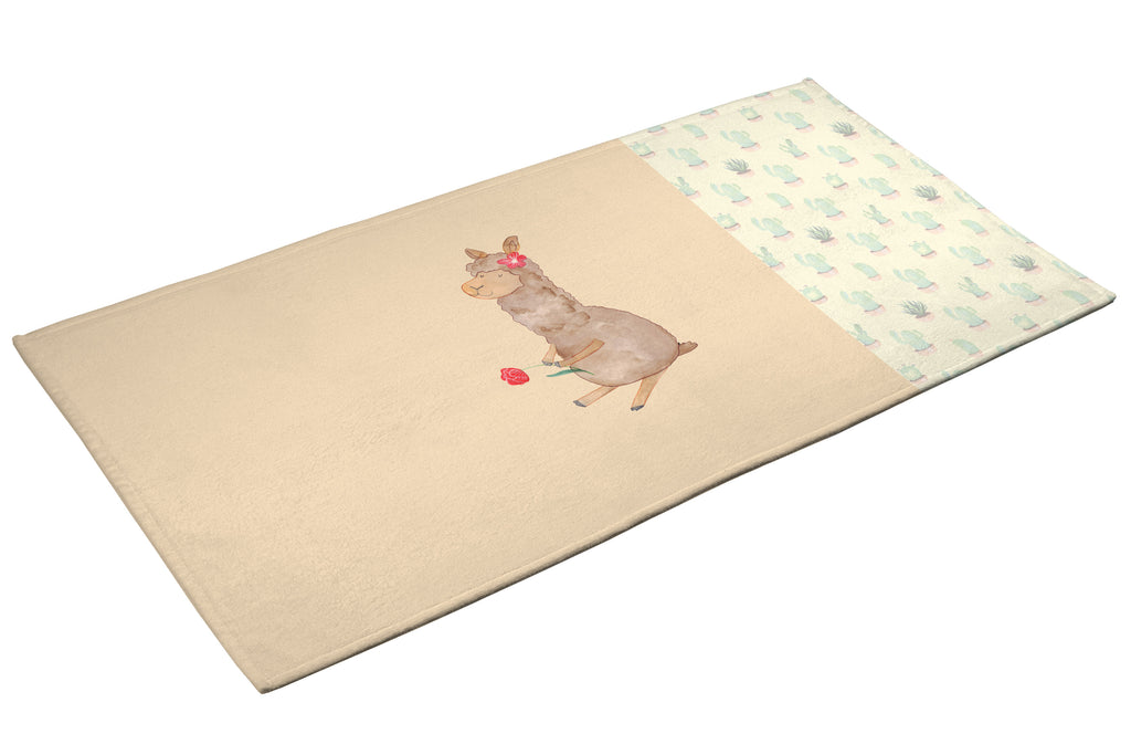 Handtuch Alpaka Blume