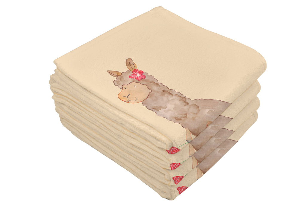 Handtuch Alpaka Blume