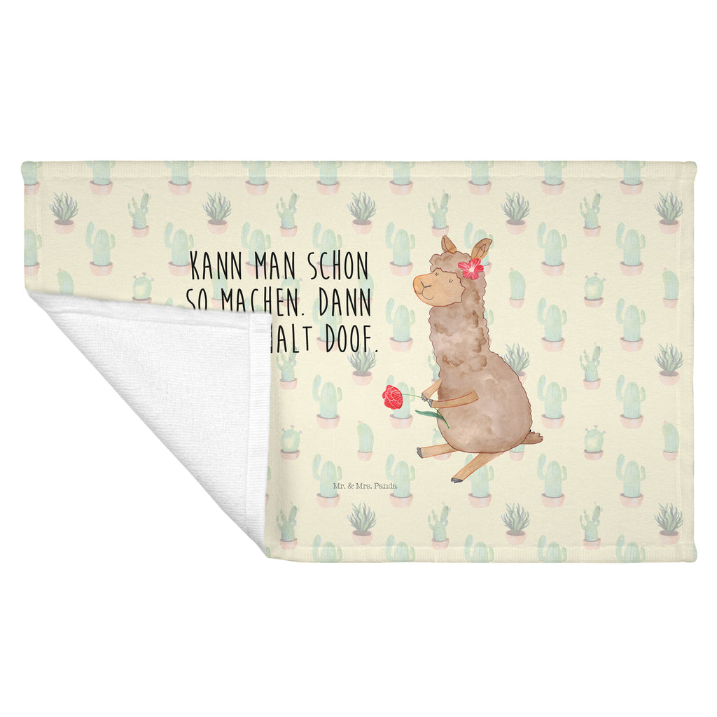 Handtuch Alpaka Blume