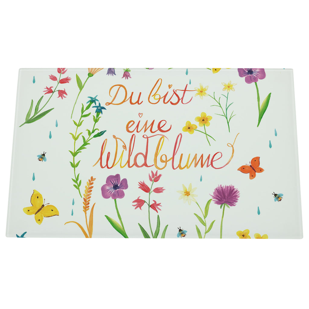 Glasschneidebrett Du bist eine Wildblume