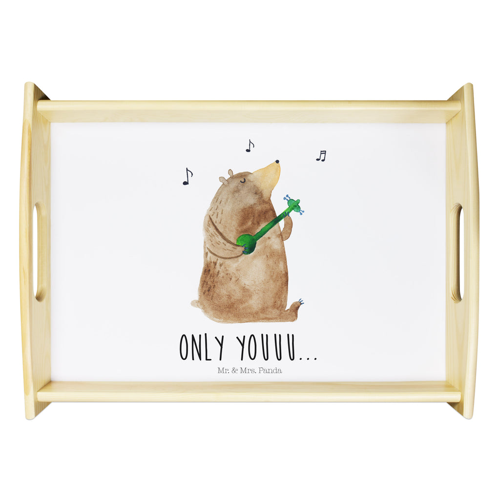 Serviertablett Bär Gitarre  Tablett, Holztablett, Küchentablett, Dekotablett, Frühstückstablett  Bär, Teddy, Teddybär