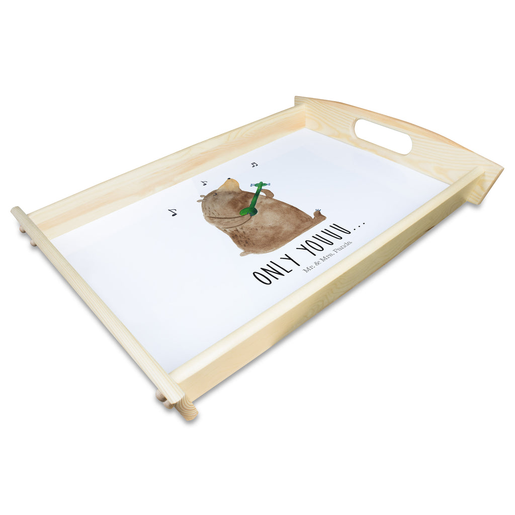 Serviertablett Bär Gitarre  Tablett, Holztablett, Küchentablett, Dekotablett, Frühstückstablett  Bär, Teddy, Teddybär
