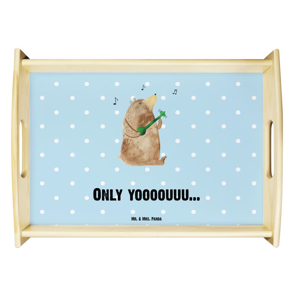 Serviertablett Bär Gitarre  Tablett, Holztablett, Küchentablett, Dekotablett, Frühstückstablett  Bär, Teddy, Teddybär