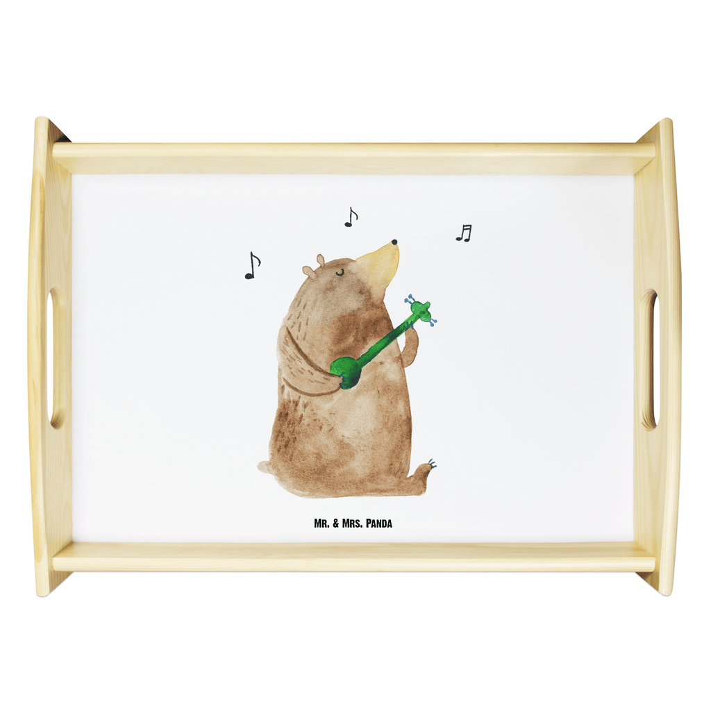 Serviertablett Bär Gitarre  Tablett, Holztablett, Küchentablett, Dekotablett, Frühstückstablett  Bär, Teddy, Teddybär