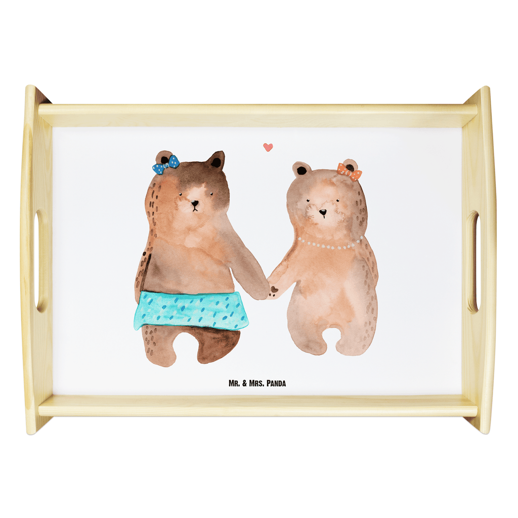 Serviertablett Bär Freundin Bär Freundin Beste Freund Liebe Liebesbeweis Verliebt Kumpel Kumpeliene Tablett, Holztablett, Küchentablett, Dekotablett, Frühstückstablett  Bär, Teddy, Teddybär