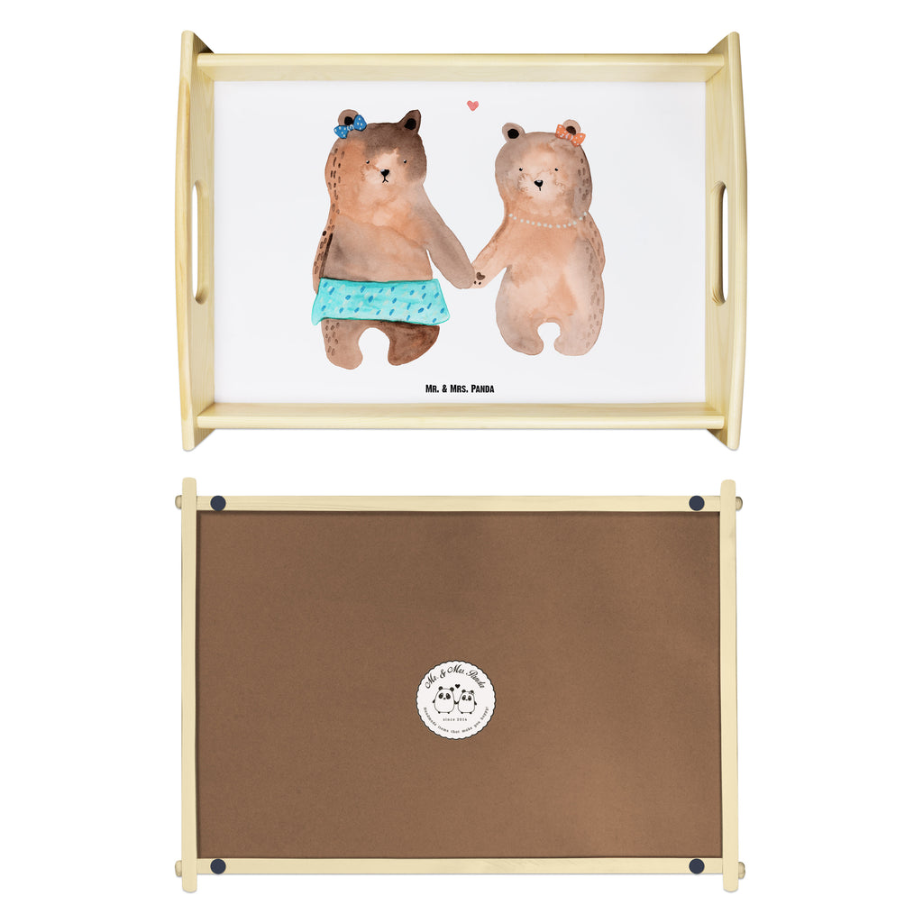 Serviertablett Bär Freundin Bär Freundin Beste Freund Liebe Liebesbeweis Verliebt Kumpel Kumpeliene Tablett, Holztablett, Küchentablett, Dekotablett, Frühstückstablett  Bär, Teddy, Teddybär