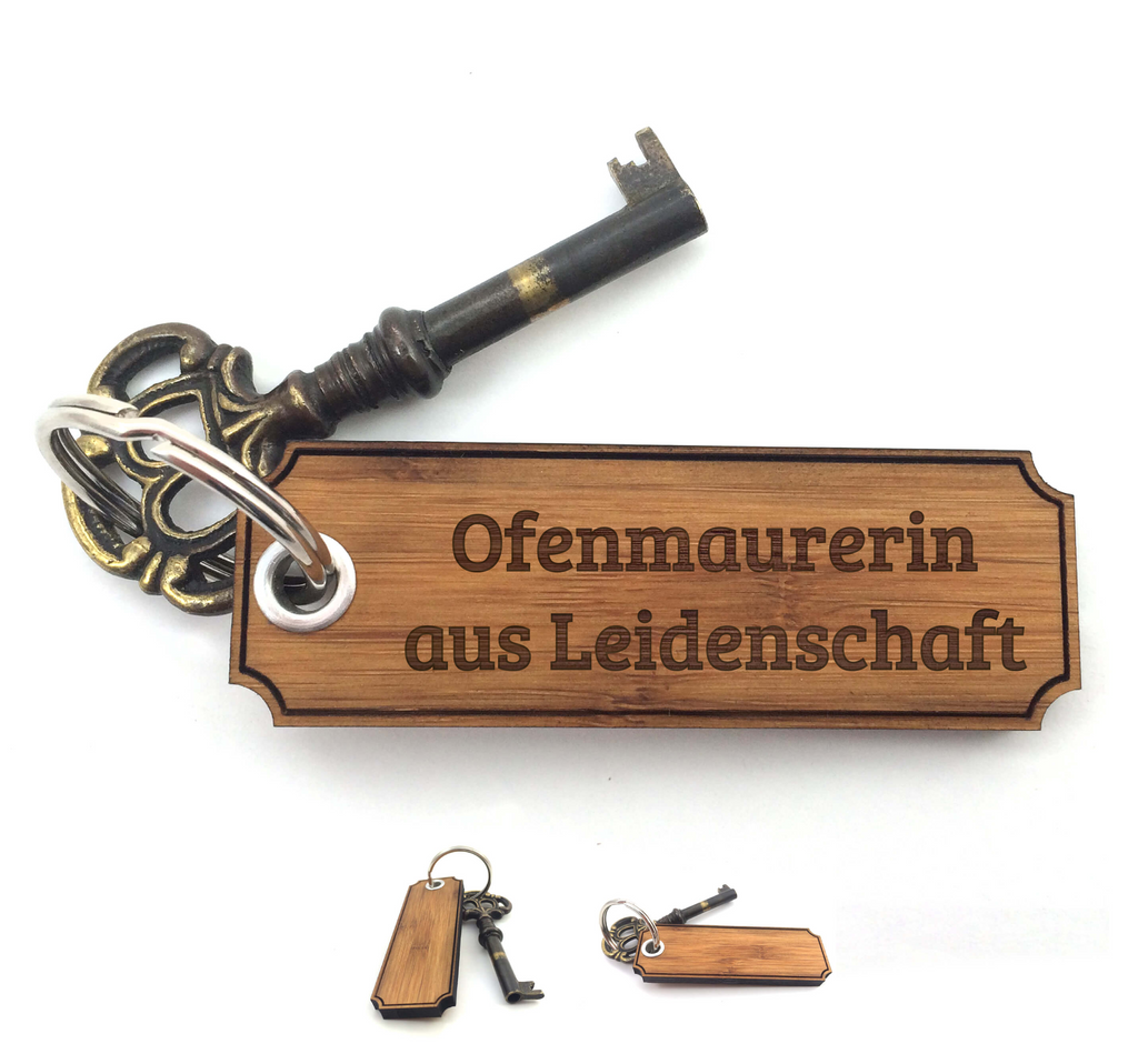 Schlüsselanhänger Classic Gravur Ofenmaurerin Schlüsselanhänger, Anhänger, Taschenanhänger, Glücksbringer, Geschenke, Schenken, Gravur