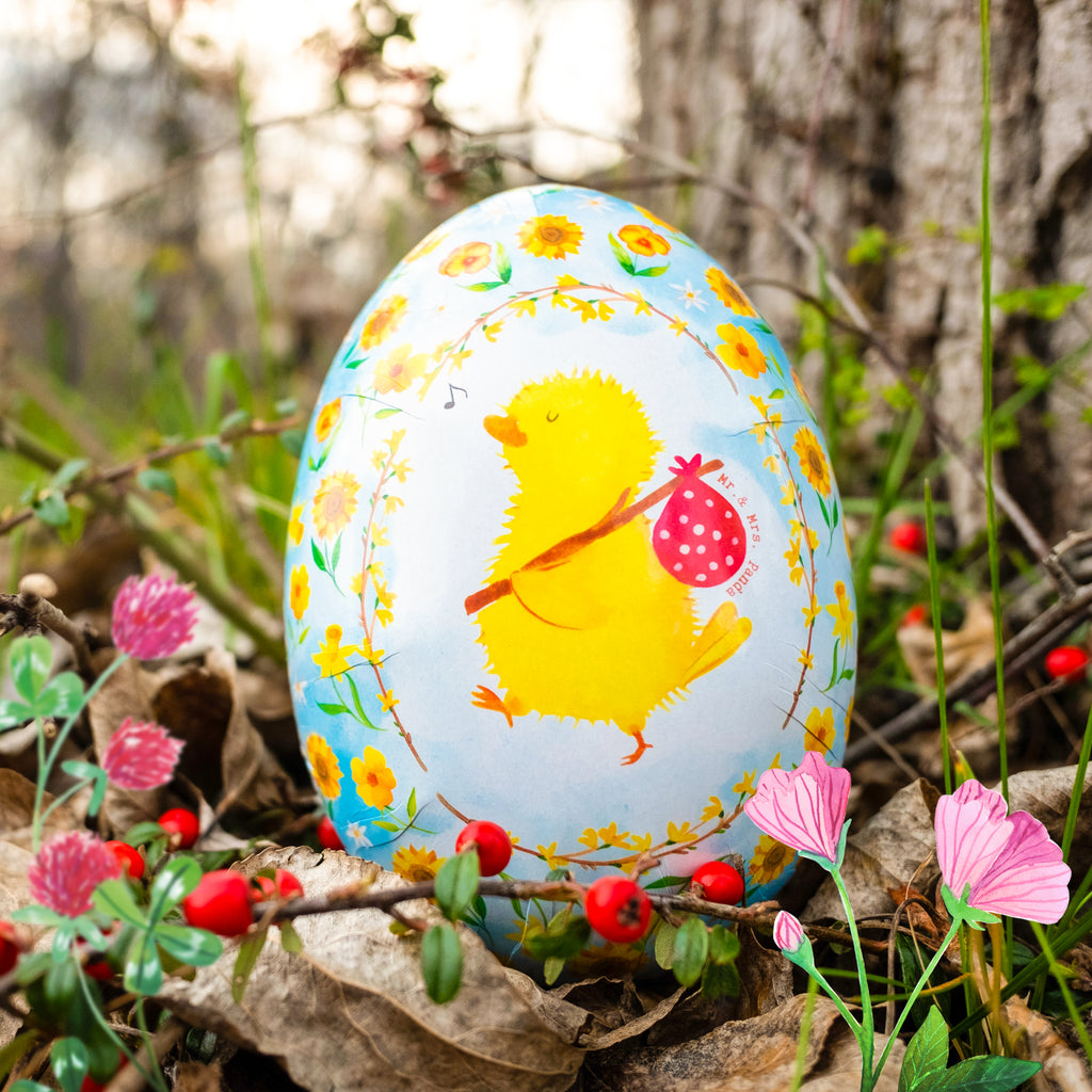 Befüllbares Osterei Küken Wanderer