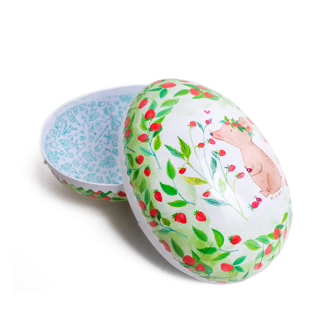 Befüllbares Osterei Maus Erdbeeren