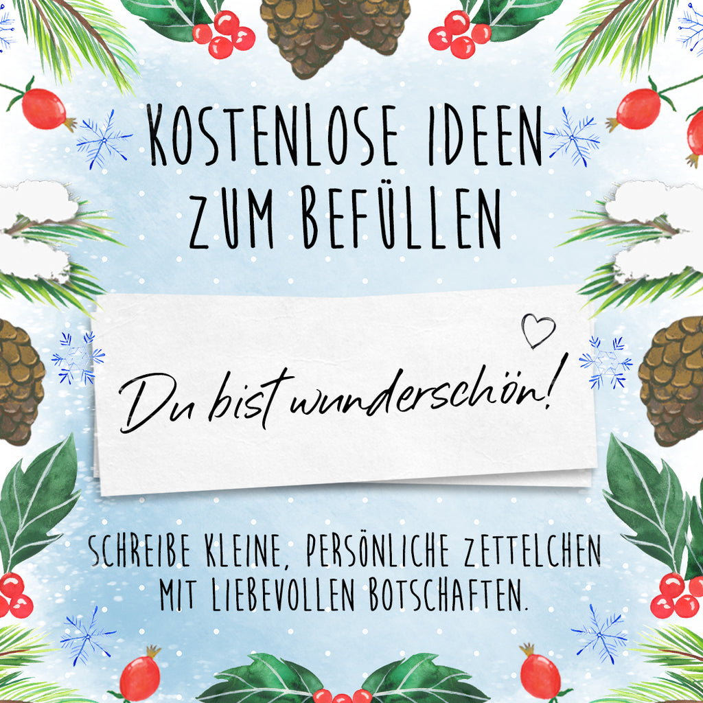 Adventskalender zum Befüllen 2022 Mr. & Mrs. Panda  Adventskalender, selberfüllen, Adventskalender 2022, Adventskalender Frauen, Adventskalender Männer  Blumen Deko, Frühlings Deko, Sommer Deko, Dekoration, positive Botschaft, Naturliebhaber, Outdoor, Natur, Abenteuer