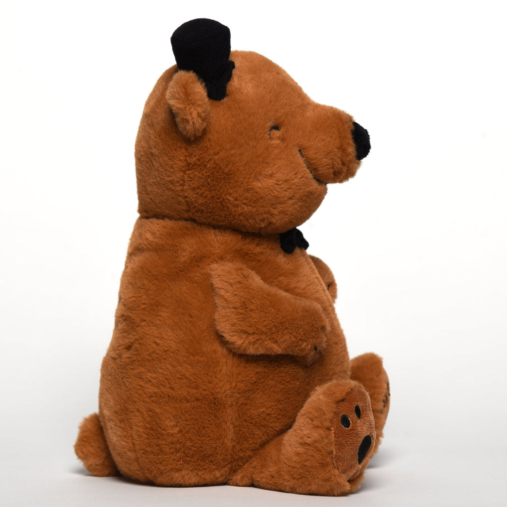 Kuscheltier Bär mit Hut und Fliege Bär, Hut, Fliege, Teddybär, Teddy, Zylinder Kuscheltier, Stofftier, Plüsch, Plüschtier, Teddy, Spielzeug, Schmusetier,   Bär, Teddy, Teddybär