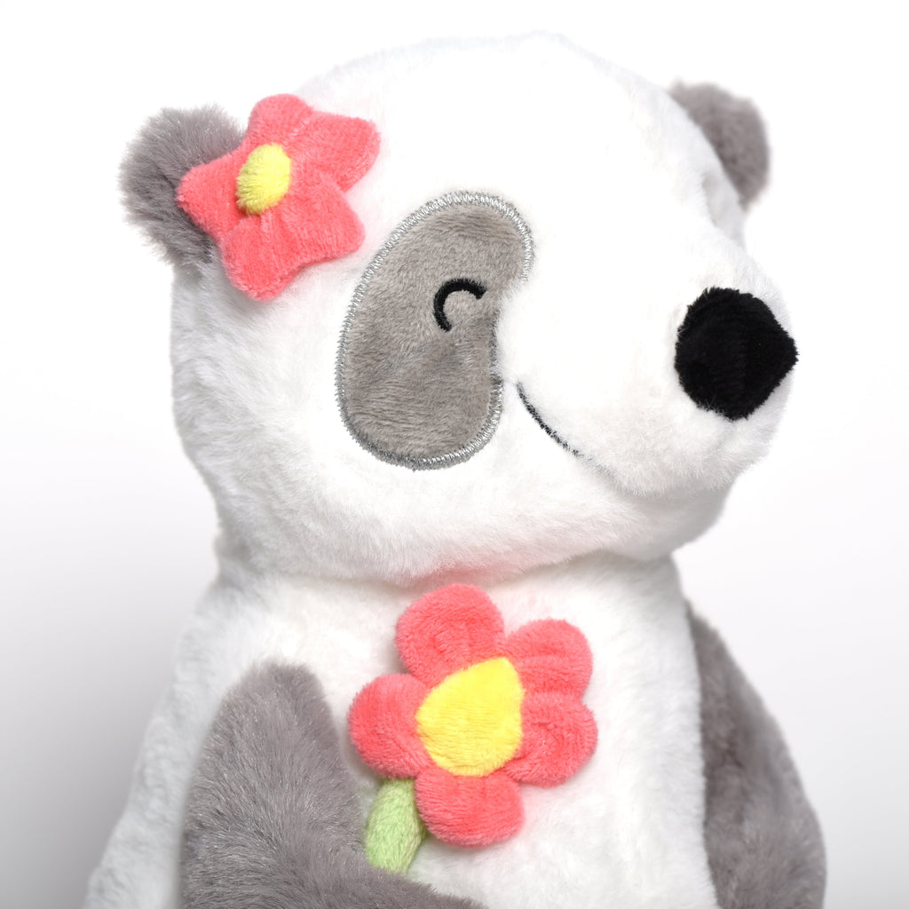 Kuscheltier Panda mit Blume  Kuscheltier, Stofftier, Plüsch, Plüschtier, Teddy, Spielzeug, Schmusetier,   süße Tiermotive, gute Laune, lustige Sprüche, Tiere