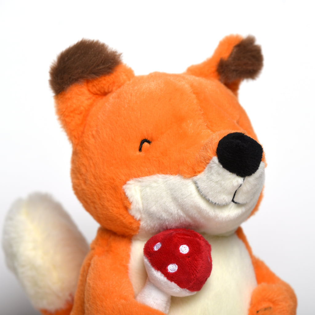 Kuscheltier Fuchs mit Fliegenpilz Fuchs, Fliegenpilz Kuscheltier, Stofftier, Plüsch, Plüschtier, Teddy, Spielzeug, Schmusetier,   Fuchs