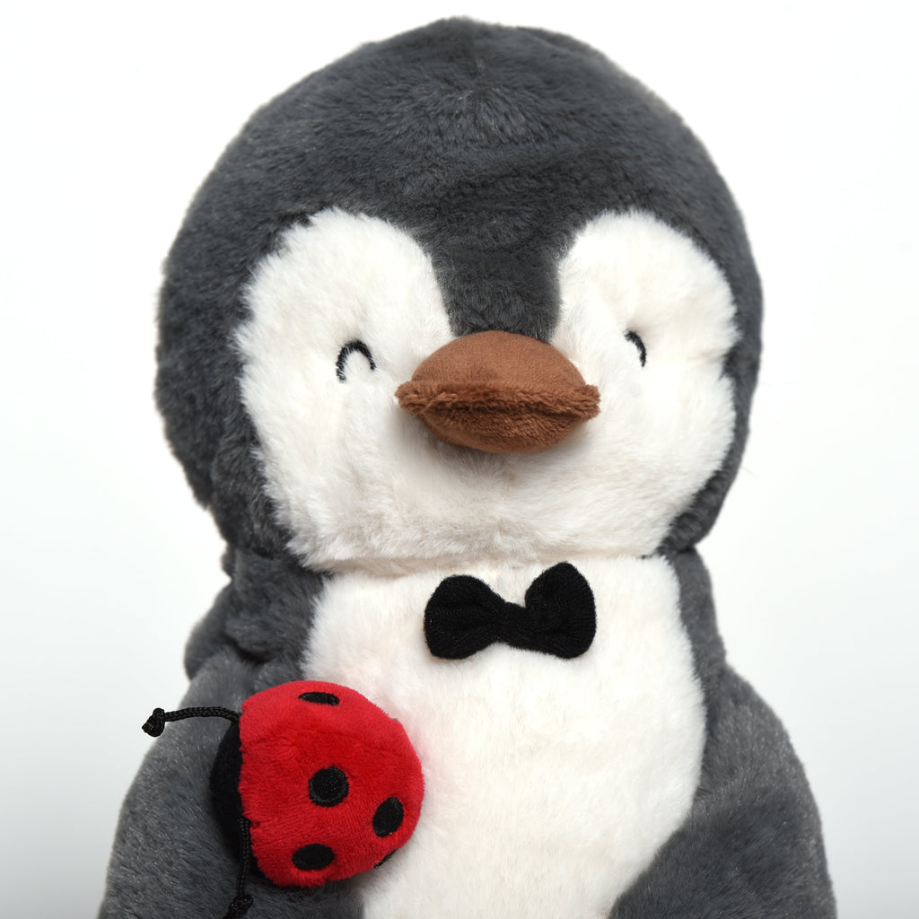 Kuscheltier Pinguin mit Marienkäfer Pinguin Kuscheltier, Stofftier, Plüsch, Plüschtier, Teddy, Spielzeug, Schmusetier,   Pinguin